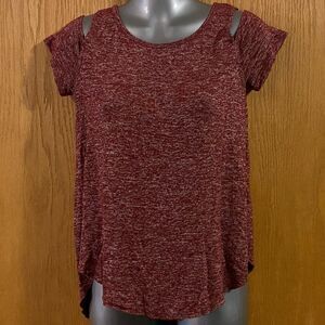 Hollister Short Sleeved Open Shoulder Shirt, size S. (S106)